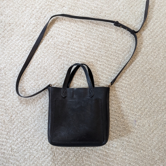 Madewell small leather transport crossbody black bag - Picture 13 of 16
